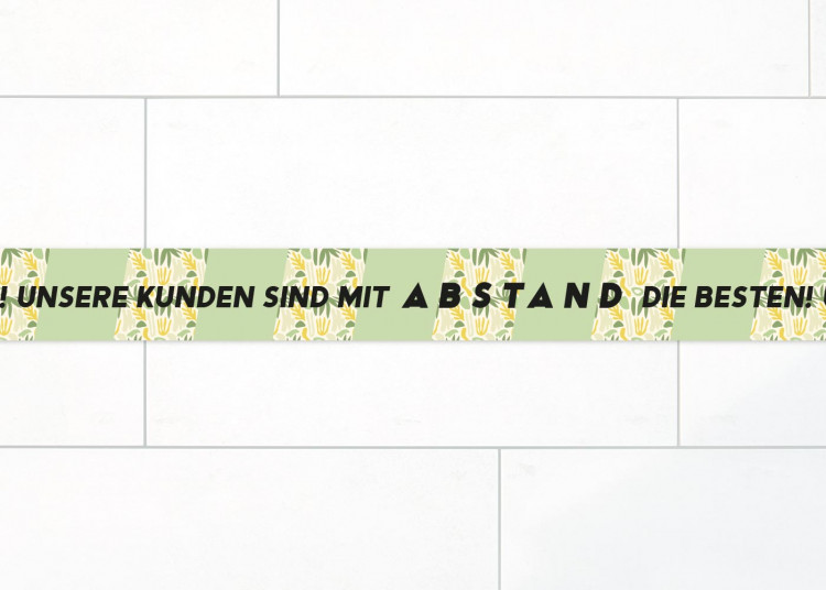 Adesivo per pavimenti  150 x 5 cm | jungle »Unsere Kunden sind mit Abstand die Besten!«